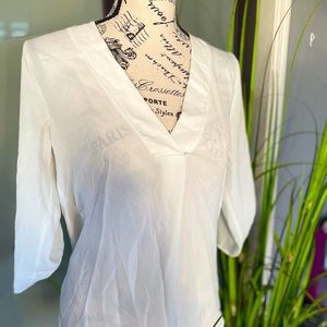White Loose Blouse